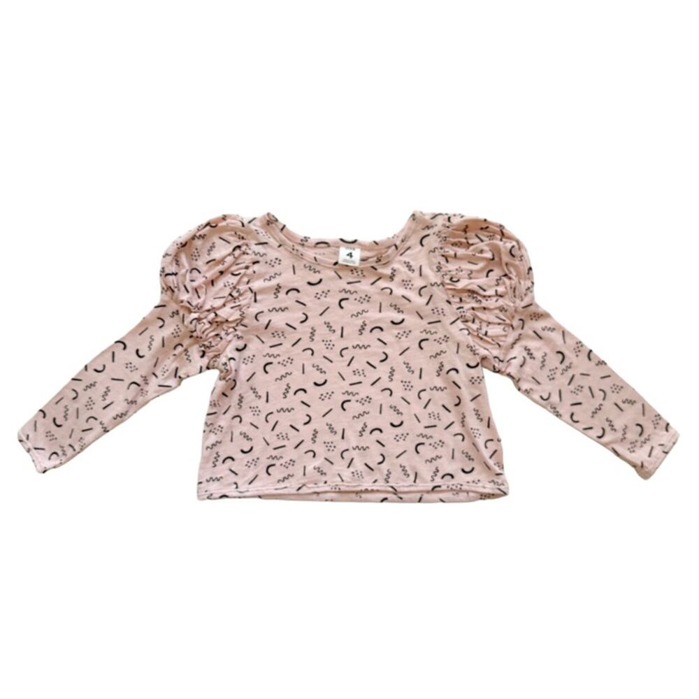 NWOT Stem Confetti Puff Sleeve Tee Size 4